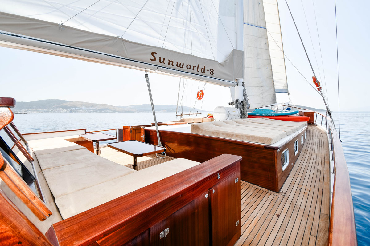 Luxury Gulet Sunworld 8 for Charter in Bodrum 3