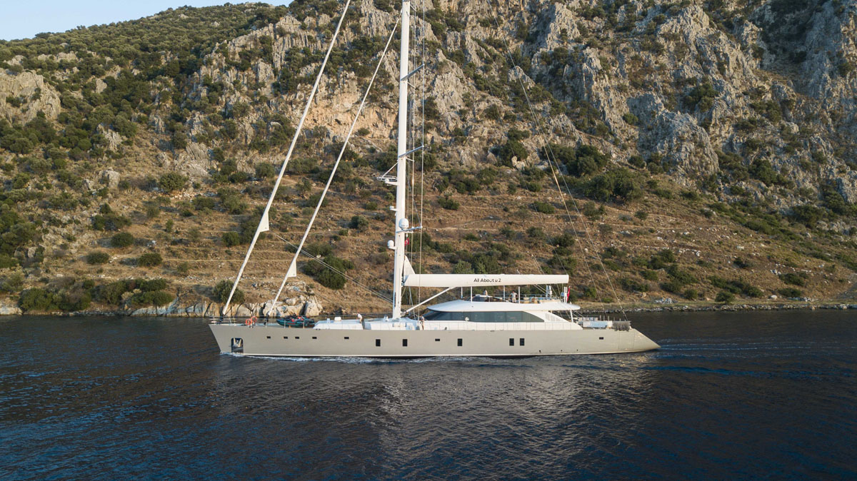 Luxury Motorsailer All About U 2 for Charter in Bodrum 1